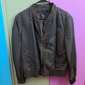 Forever 21 Olive Bomber Jacket